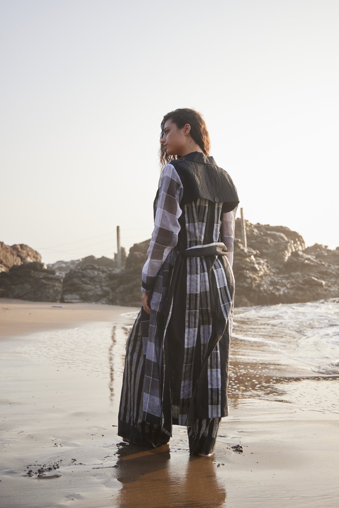 Stripe Ankle Length Pants - CiceroniPantsPriyanca Khanna