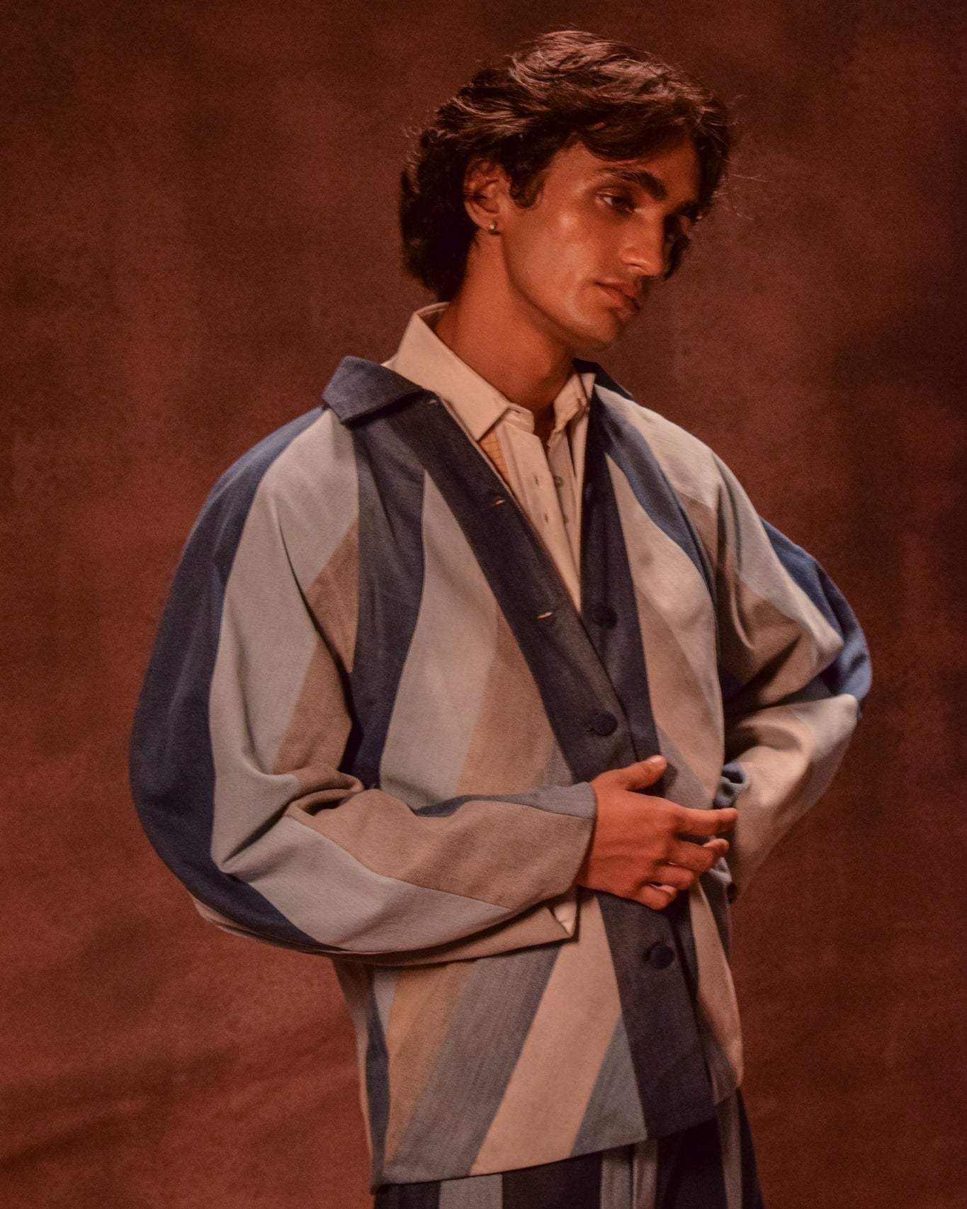 Striped Jacket - CiceroniJacketsAnam Husain