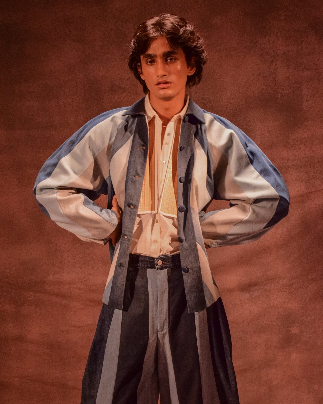 Striped Jacket - CiceroniJacketsAnam Husain