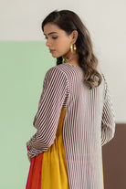 Striped Kurta Set - Hot Pink - CiceroniKurta Set, Festive WearTussah