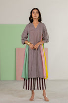 Striped Kurta Set - CiceroniKurta Set, Festive WearTussah