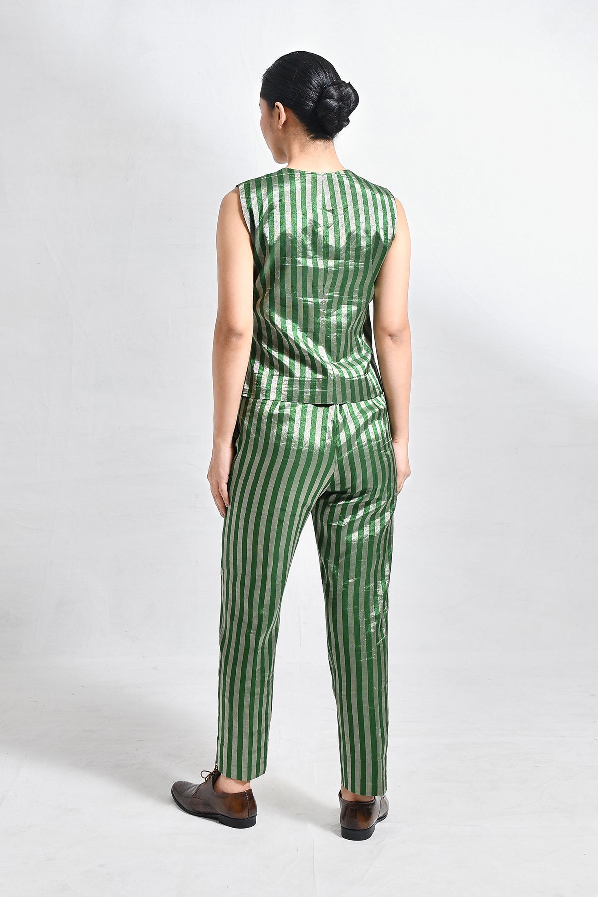 Striped Tissue Waist - Coat Co - ord (Set of 2) - CiceroniCo - ord SetHiranya