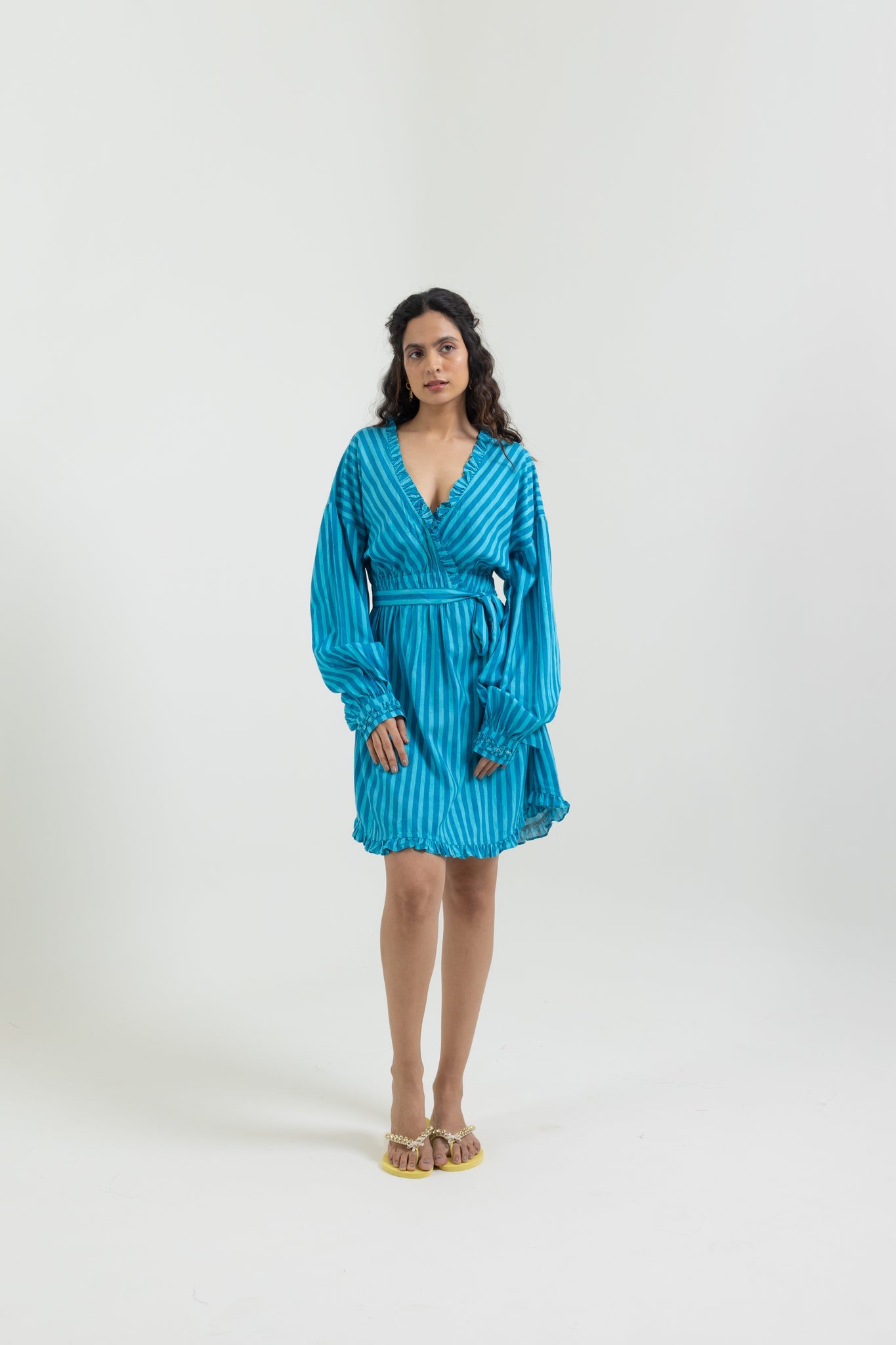 Stripes Dress With Belt - CiceroniDressesLabel Sugar