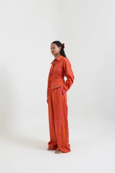 Stripes Tappered Shirt - CiceroniWomen ShirtsLabel Sugar