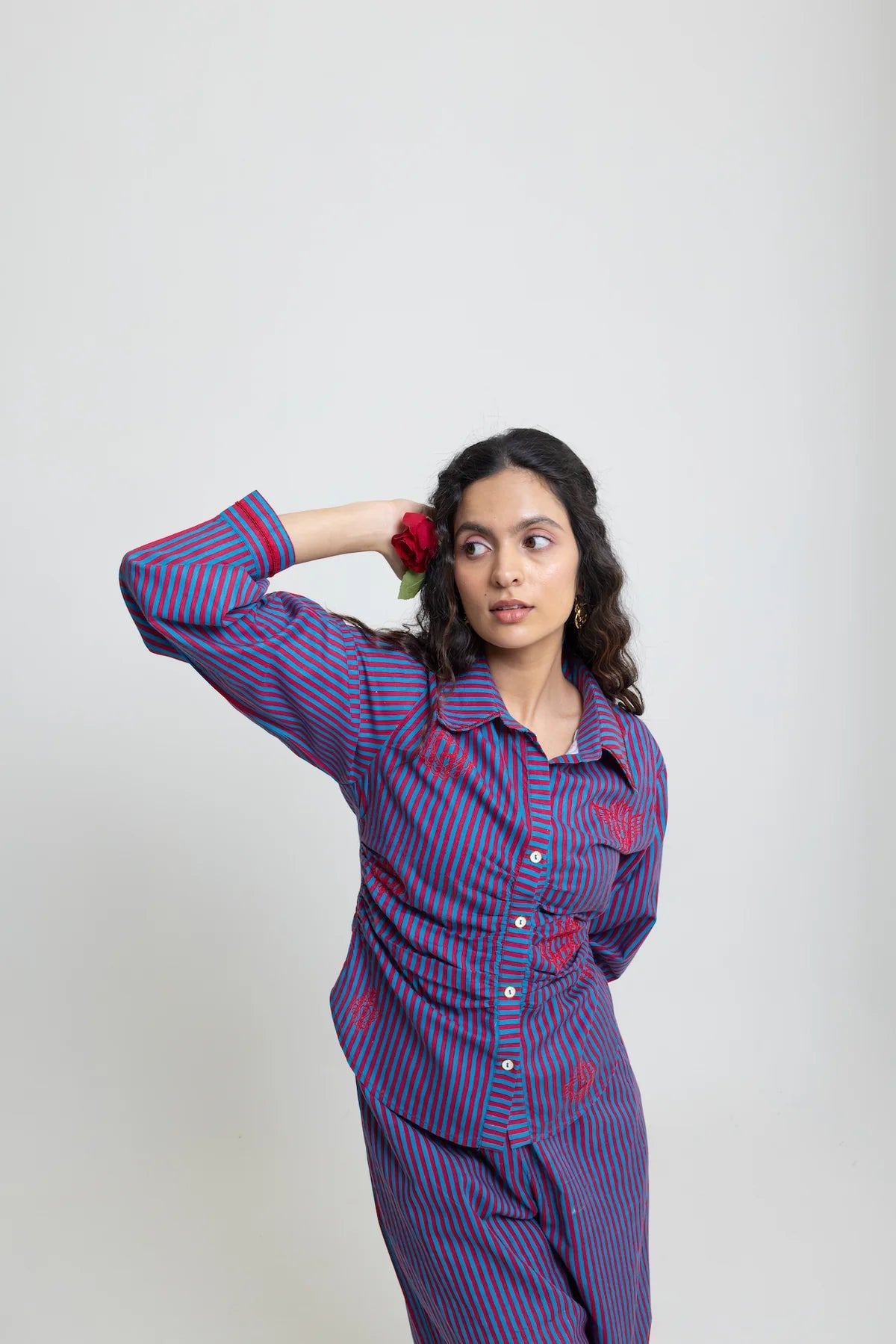 Stripes Tappered Shirt - CiceroniWomen ShirtsLabel Sugar