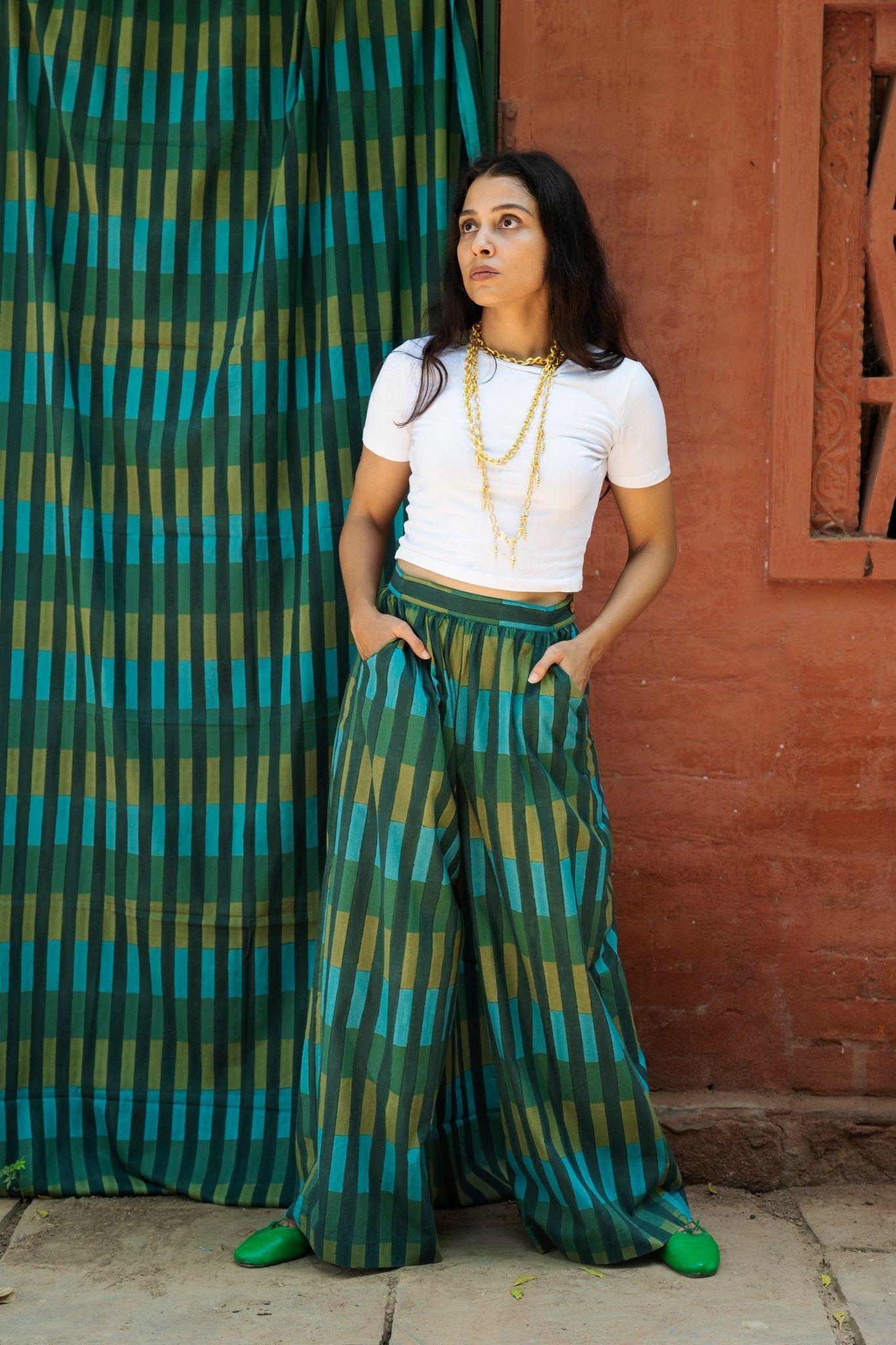 Studio 54 Pant - Forest Green - CiceroniWomen PantsShaivyaa