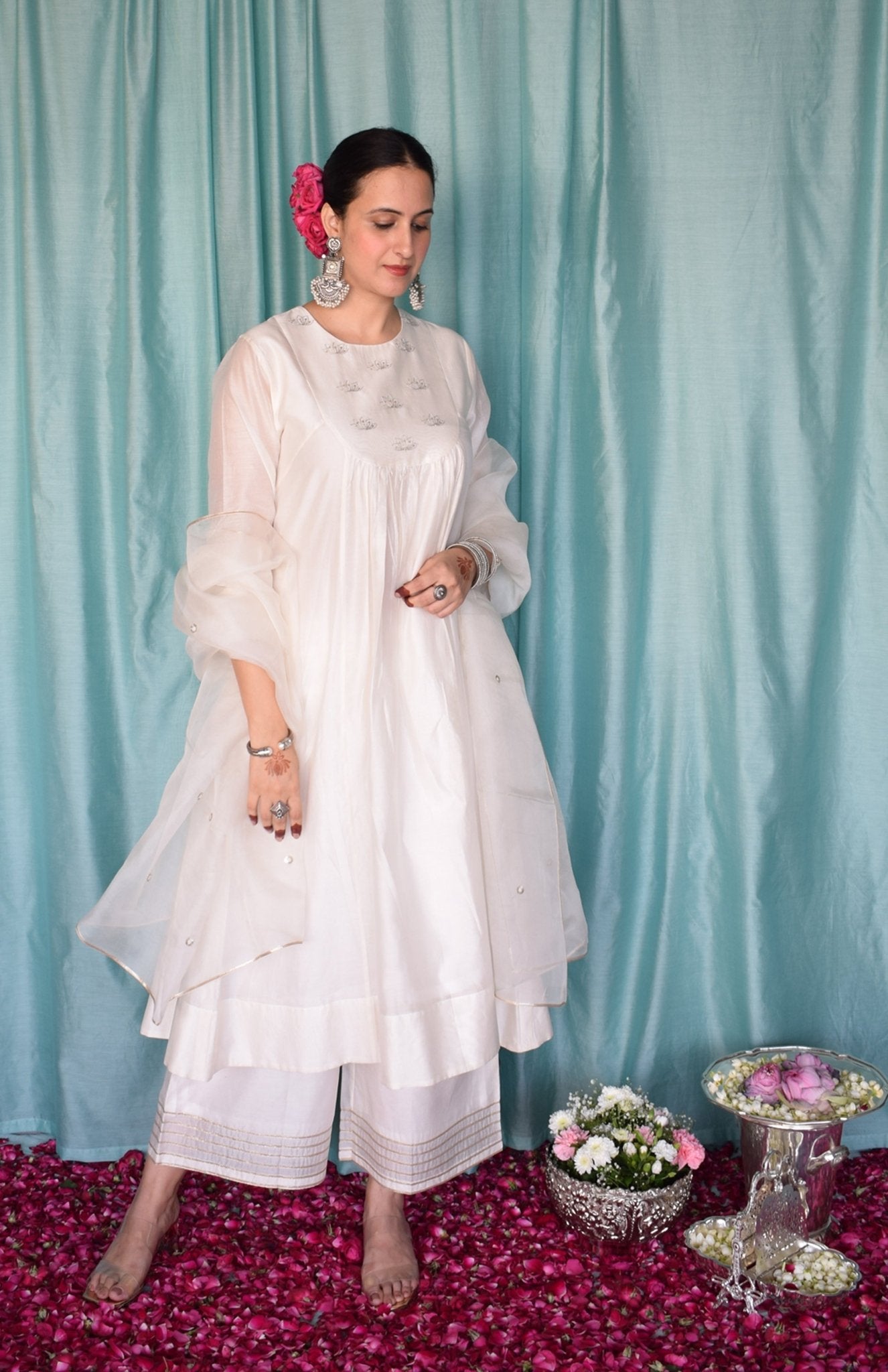 Sufi Chanderi Set - CiceroniKurta Set, Festive wearHouse of Moxa