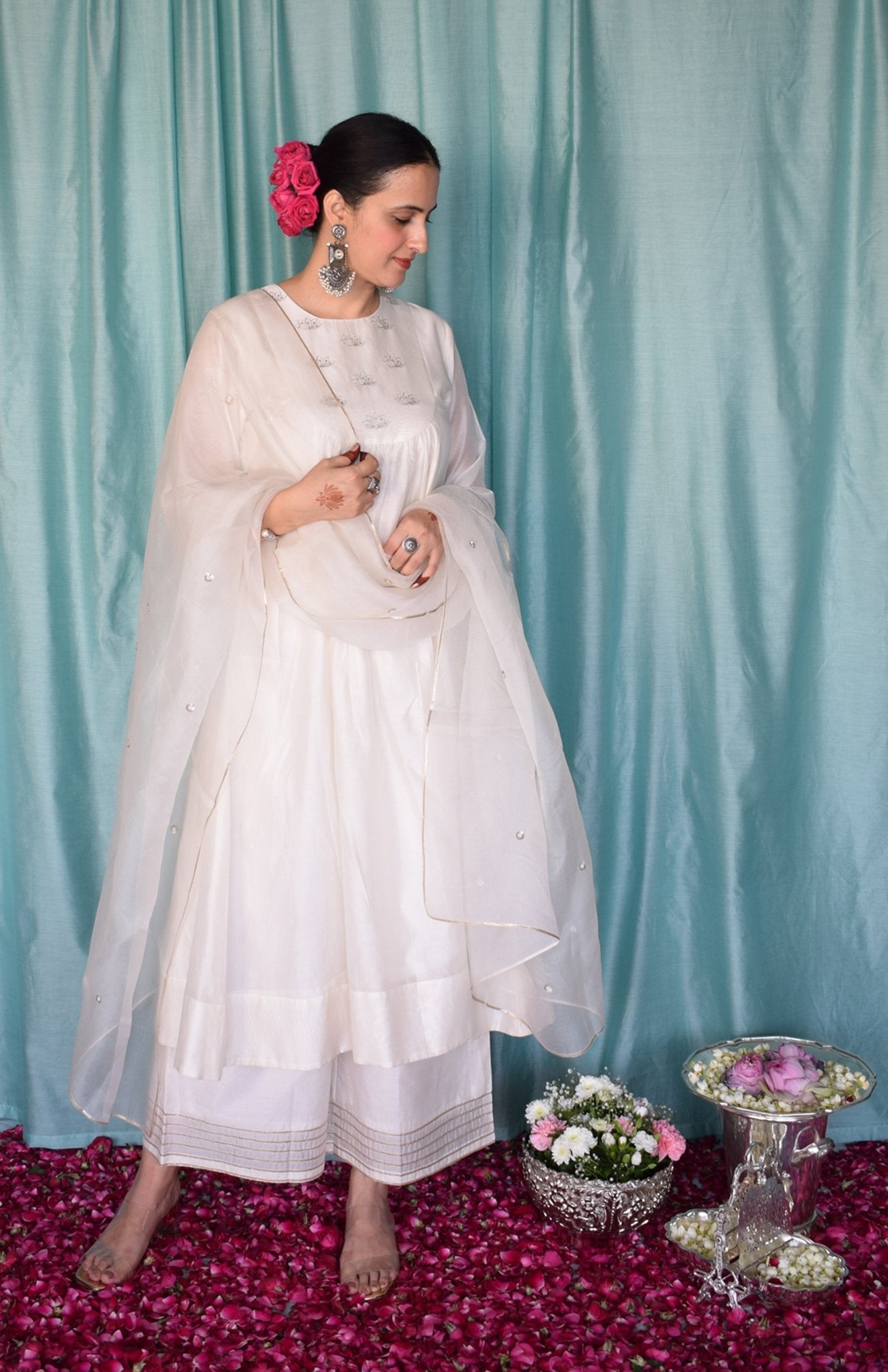 Sufi Chanderi Set - CiceroniKurta Set, Festive wearHouse of Moxa