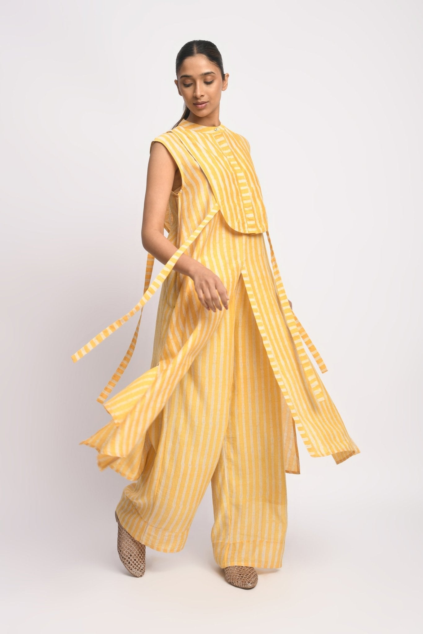 Sun Stripe Co - ord Set - CiceroniKurta Set, Everyday WearJayati Goenka