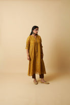 Sunehri Adaa Embroidered Co-ord Set- Set of 2 - CiceroniKurta Set, Festive WearPants and Pajamas