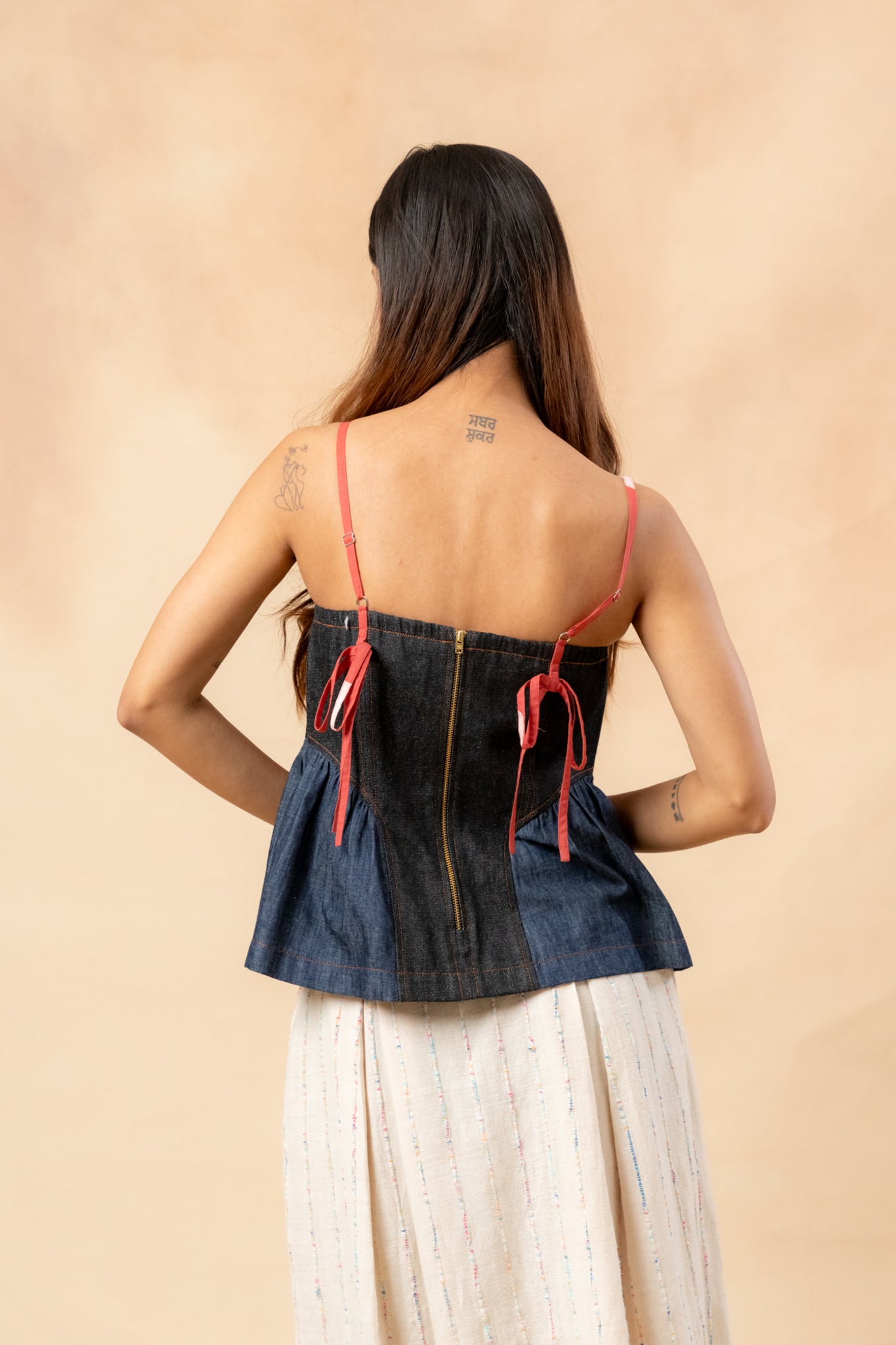 Sunhat Spell Denim Top - CiceroniTopDoodlage