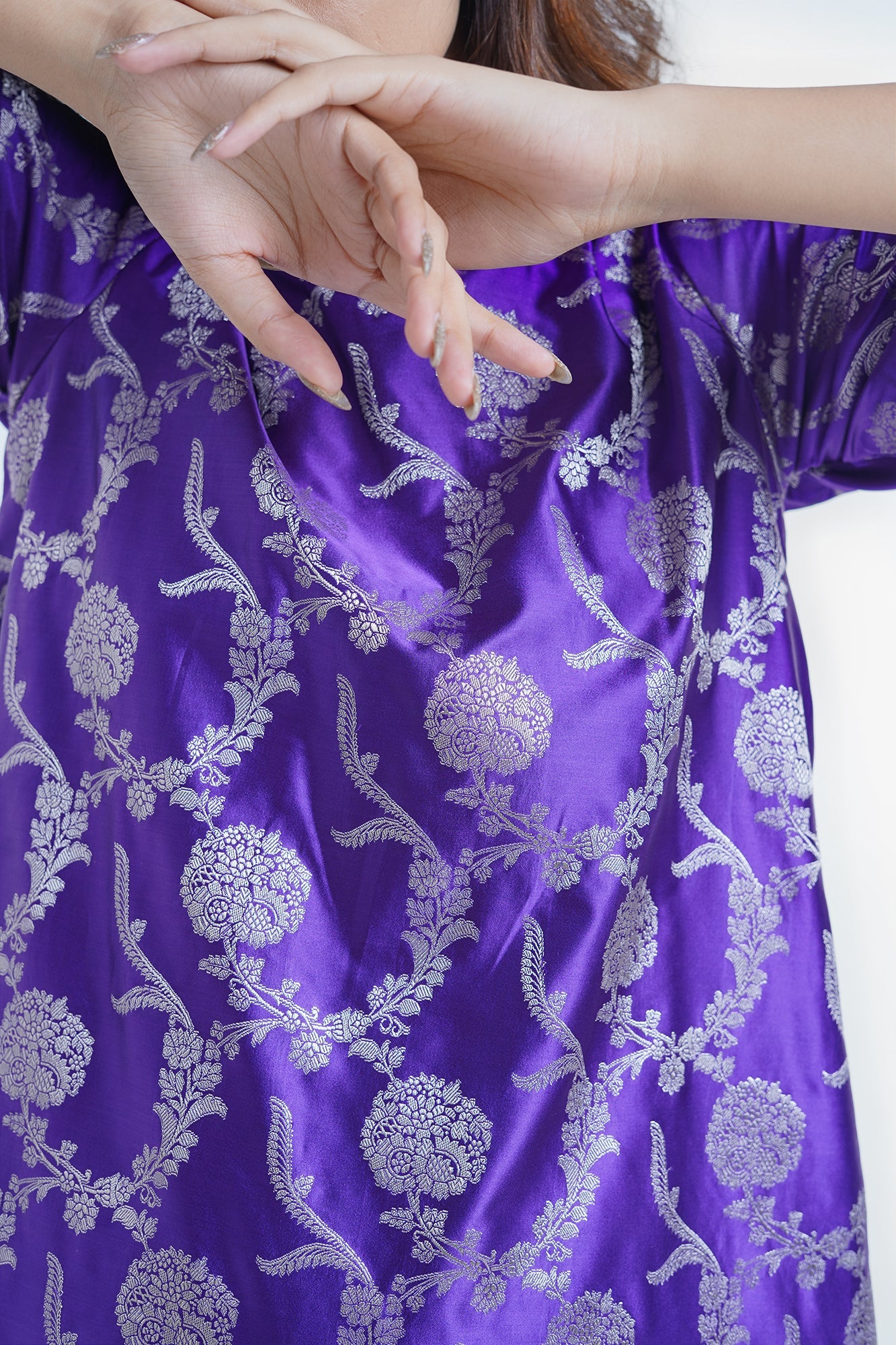 Sunheri Kurta Set in Purple - CiceroniKurta Set, Festive WearShriya Singhi