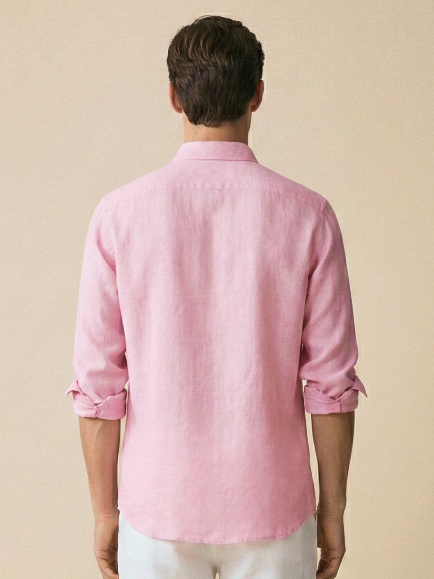 Sunlit Pink 100% Pure Linen Button Down Shirt - CiceroniMen Shirtsbhrāta