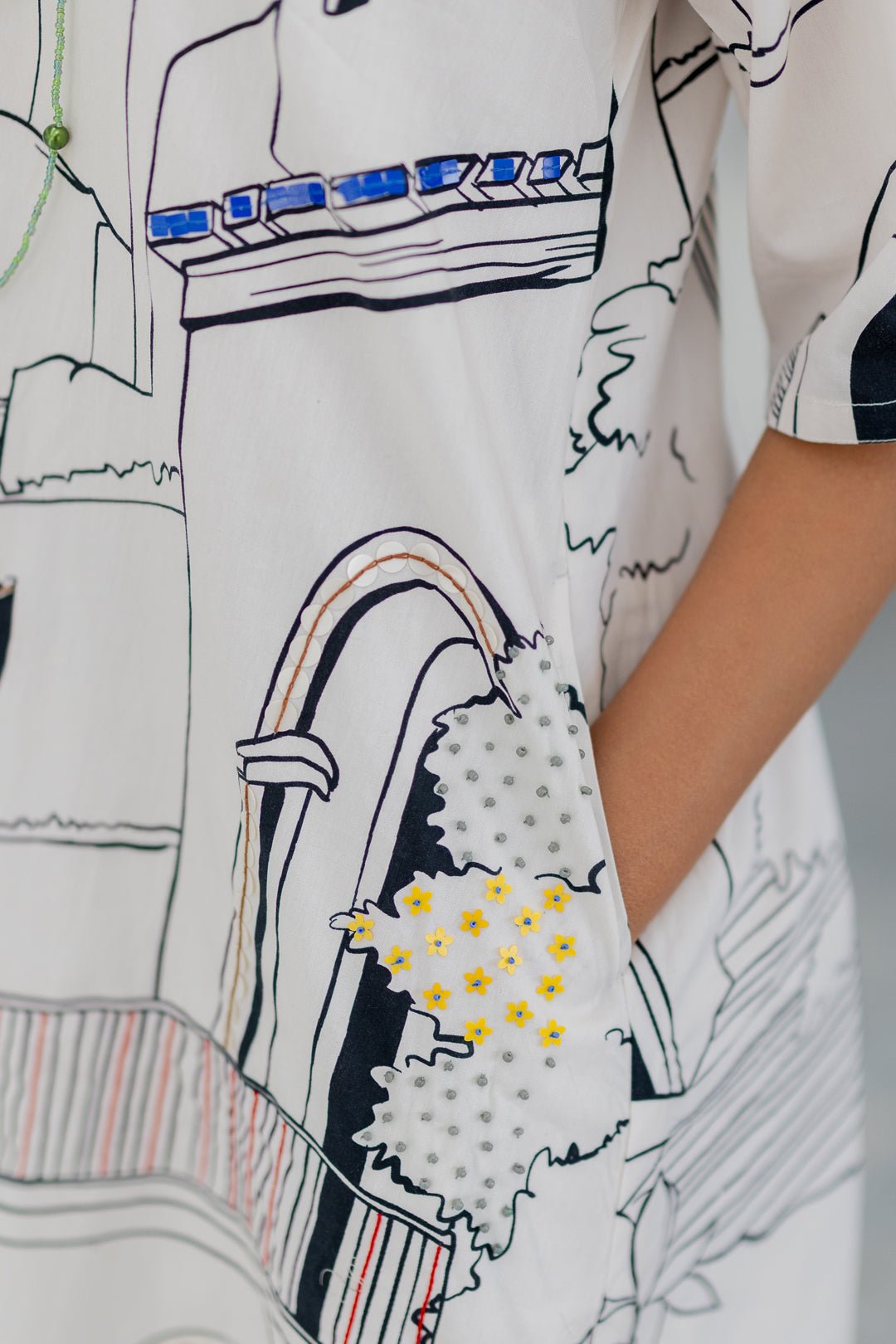 Sunlit Vistas Embroidered Kurta Set - CiceroniKurta Set, Everyday WearSilai Studio