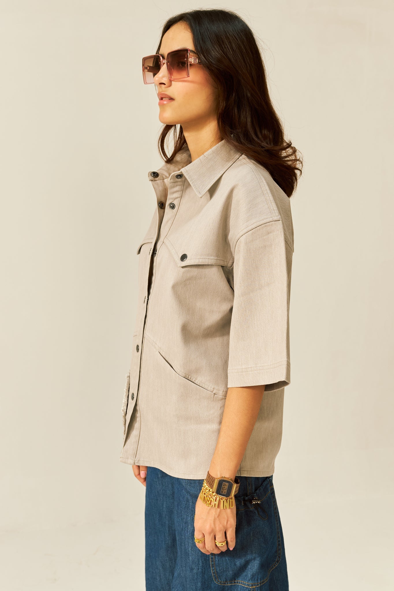 Sweet Chai Shirt in Opal Gray - CiceroniWomen ShirtsSpace