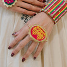 Taal Palm Harness - Yellow & Pink - CiceroniBraceletsBy Nirjari
