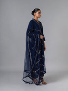 Tabanan Indigo Dupatta - CiceroniDupattaShades of India