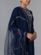 Tabanan Indigo Dupatta - CiceroniDupattaShades of India