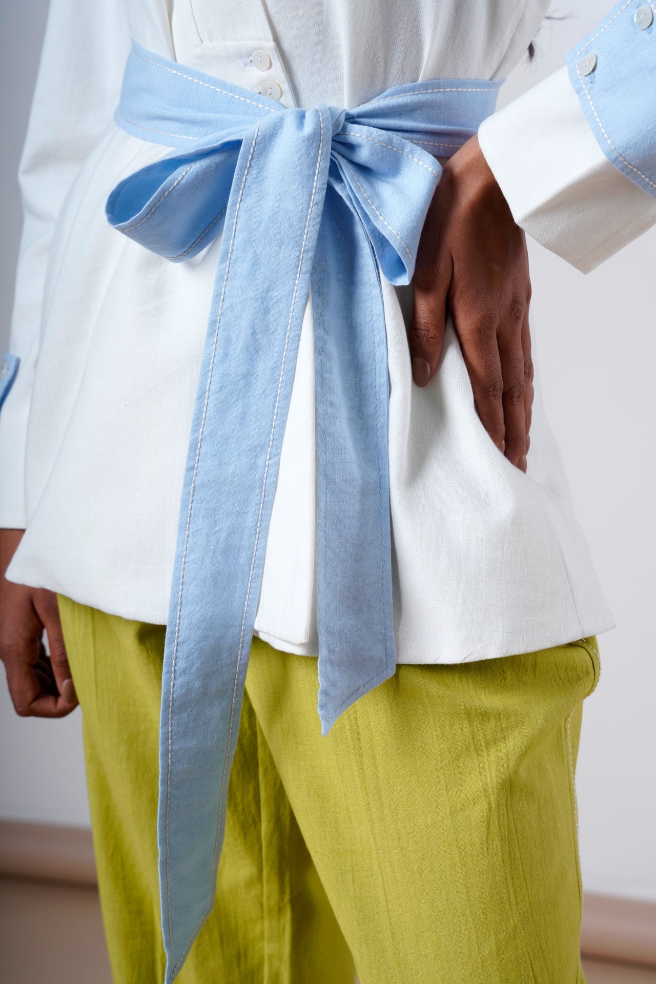 Taj – Serene Ice Top + Olive Pants - CiceroniCo - ord SetMadder Much