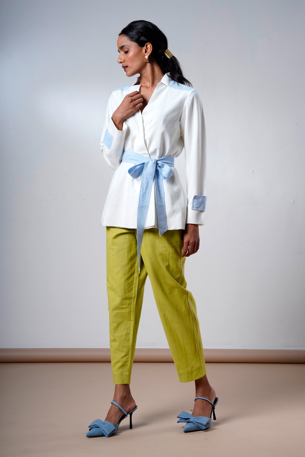 Taj – Serene Ice Top + Olive Pants - CiceroniCo - ord SetMadder Much