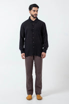 Tangaliya Weave Black Everywhere Shirt - CiceroniMen ShirtsInkriti