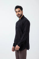 Tangaliya Weave Black Everywhere Shirt - CiceroniMen ShirtsInkriti