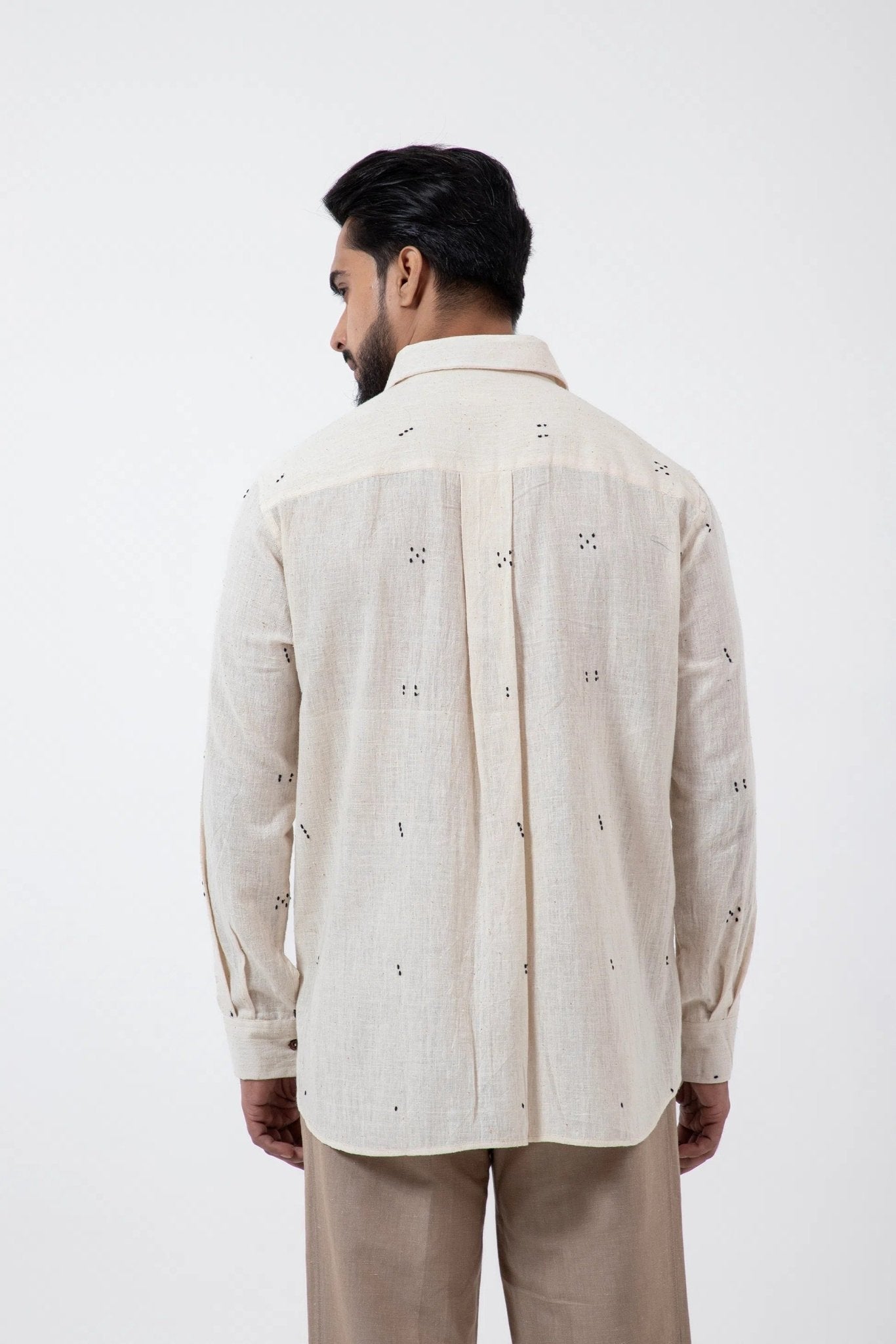 Tangaliya Weave Off - White Everywhere Shirt - CiceroniMen ShirtsInkriti