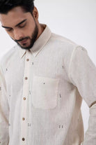 Tangaliya Weave Off - White Everywhere Shirt - CiceroniMen ShirtsInkriti