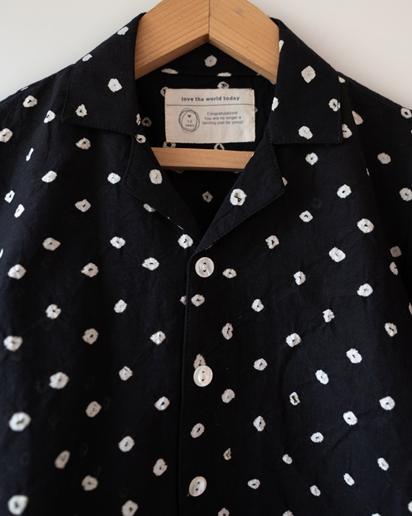 Tara Cotton Black Bandhani Half Sleeve Shirt - CiceroniKurtaLove The World Today