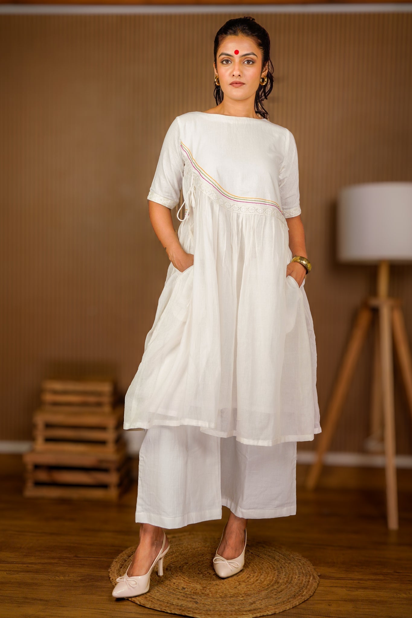 Tara Dress with Pants Set - CiceroniKurta SetPrathaa