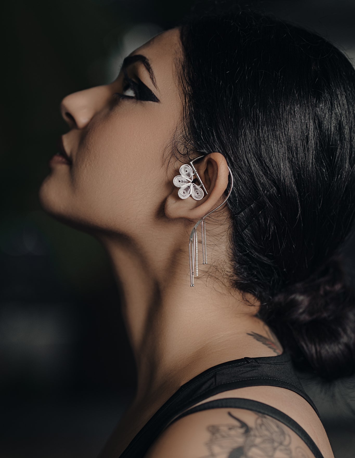 Tarkashi Earcuff with Danglers - CiceroniEarringsBaka