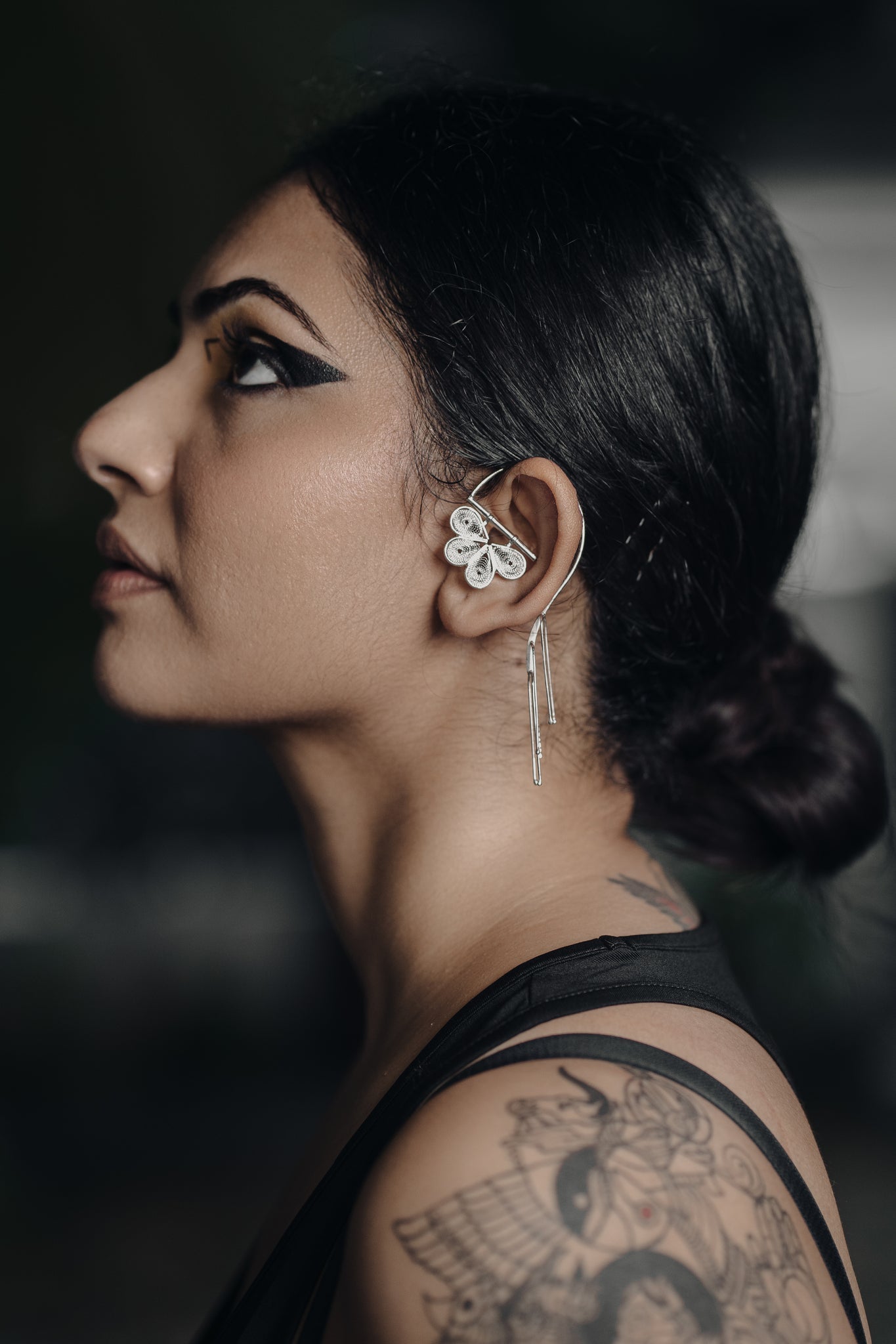 Tarkashi Earcuff with Danglers - CiceroniEarringsBaka