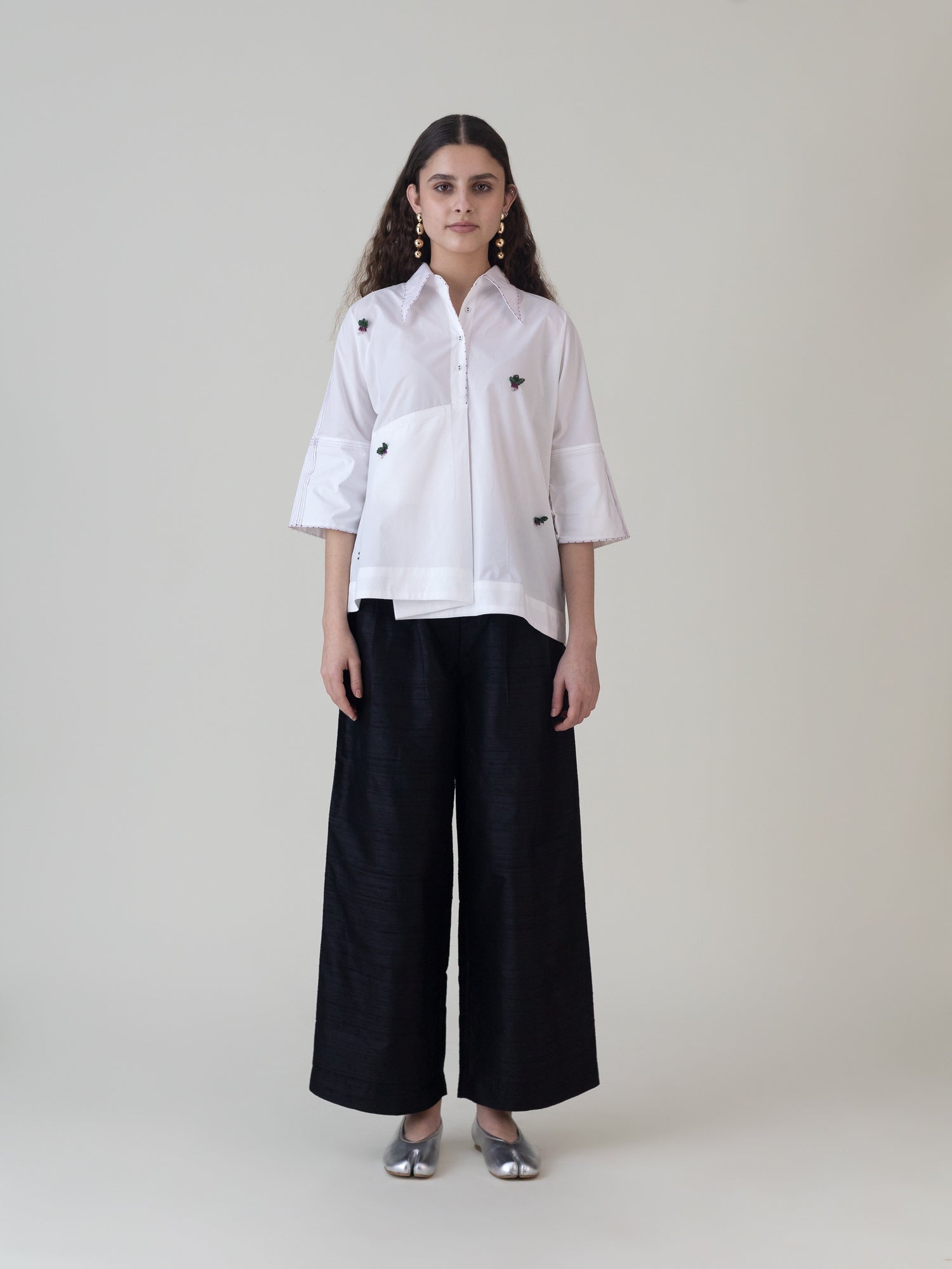 Tenkuu White Top - CiceroniTopsShades of India