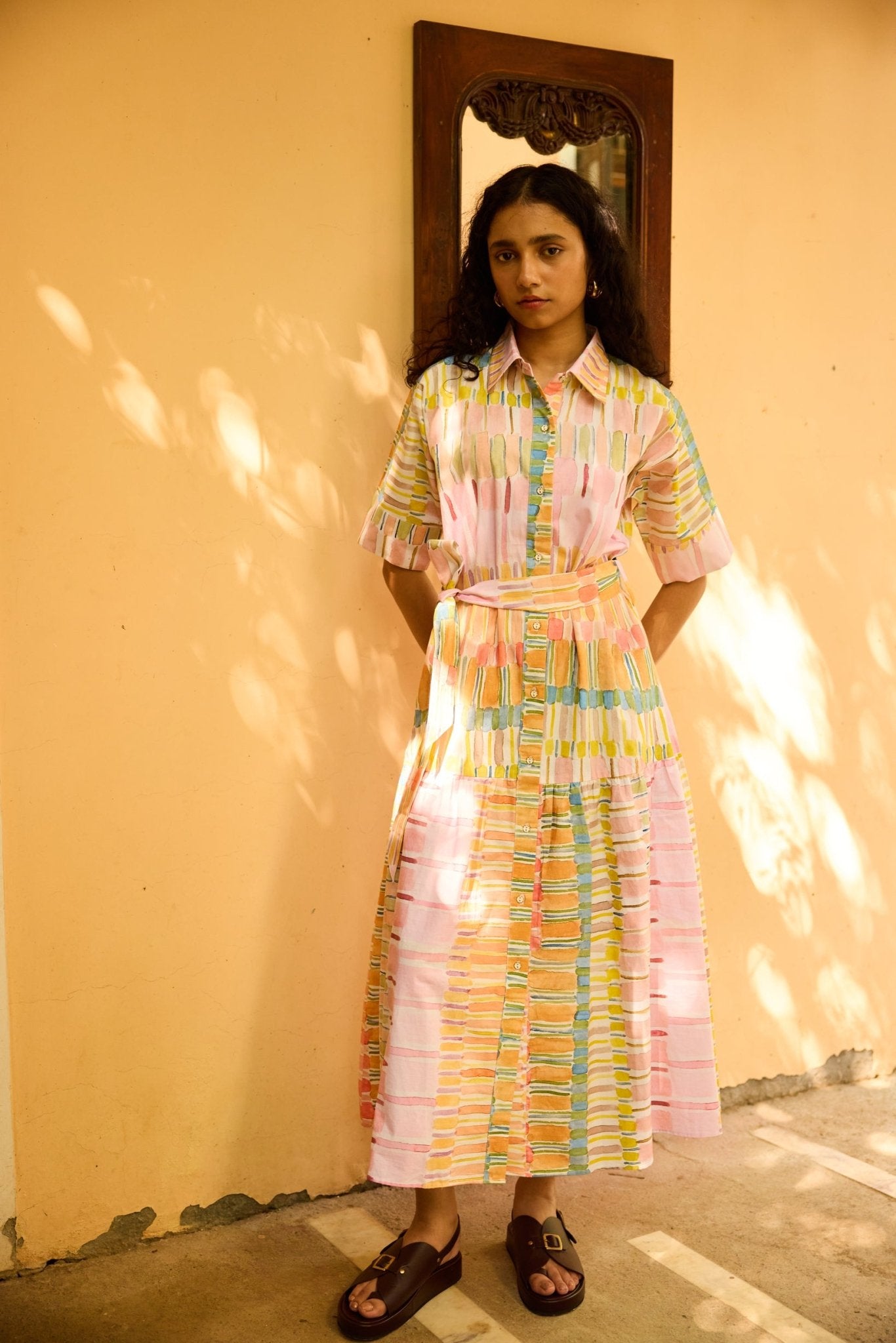 Tessa Maxi Shirt Dress - CiceroniDressesHappi Space