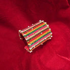 Textile Multi Color Brass Bracelet - Bright - CiceroniBraceletsBy Nirjari