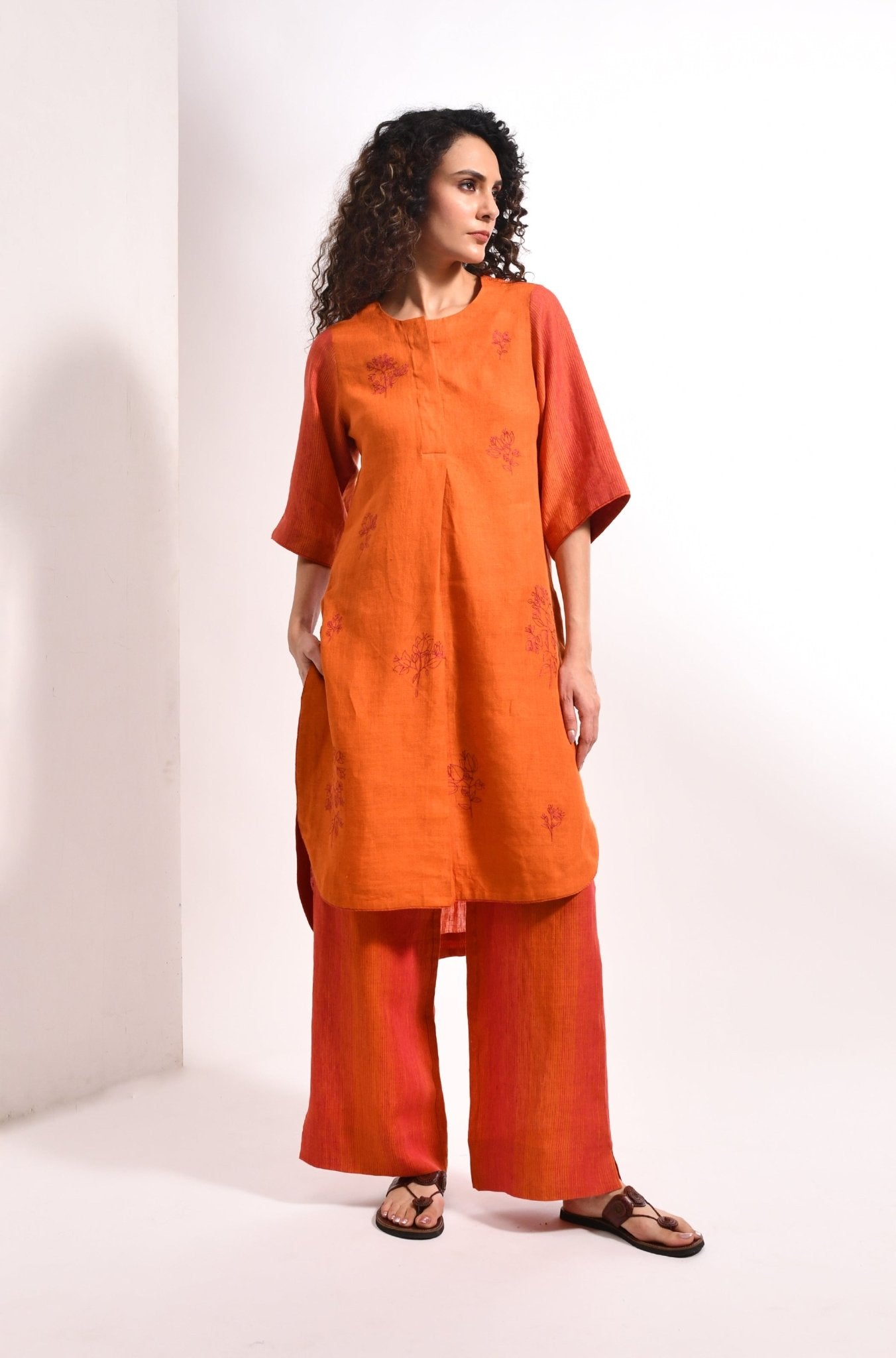 The Arundhati Set - Amber - CiceroniKurta Set, Festive WearHiranya