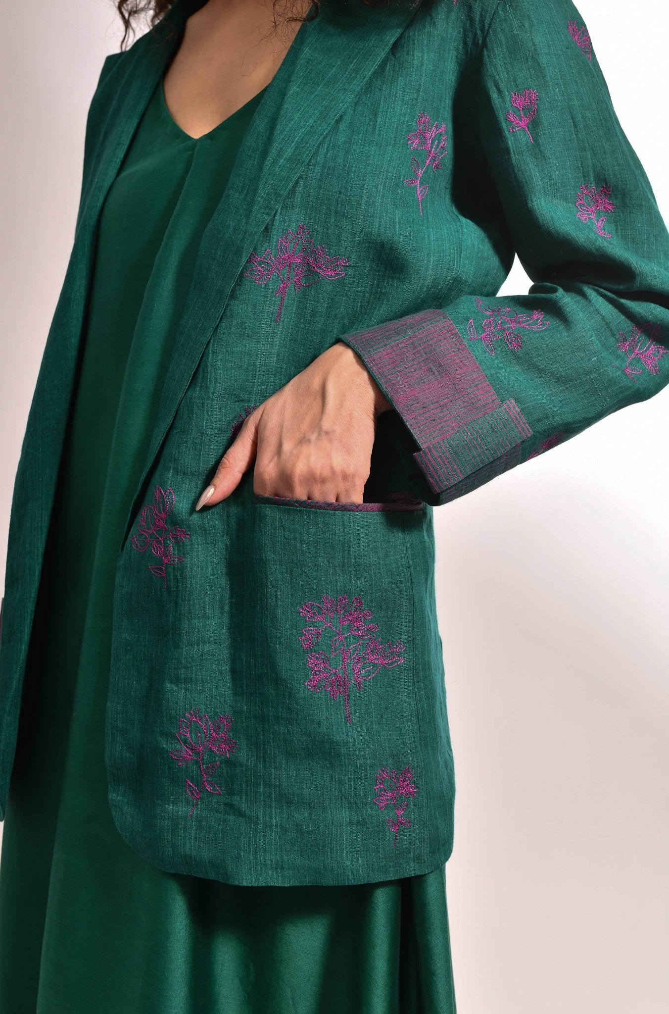 The Audrey Set - Forest Green - CiceroniDressesHiranya