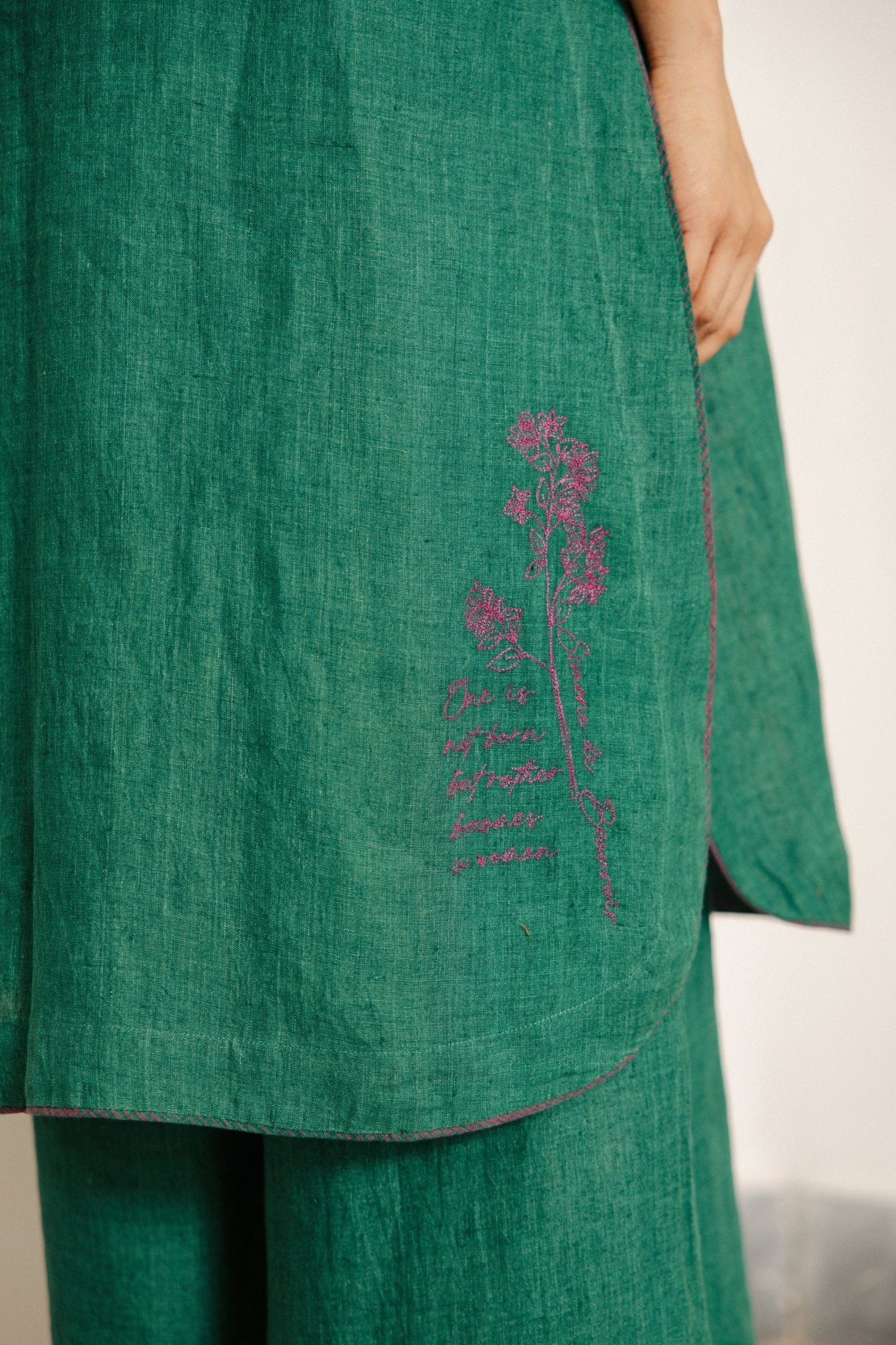 The Bell Set – Forest Green - CiceroniKurta Set, Festive WearHiranya