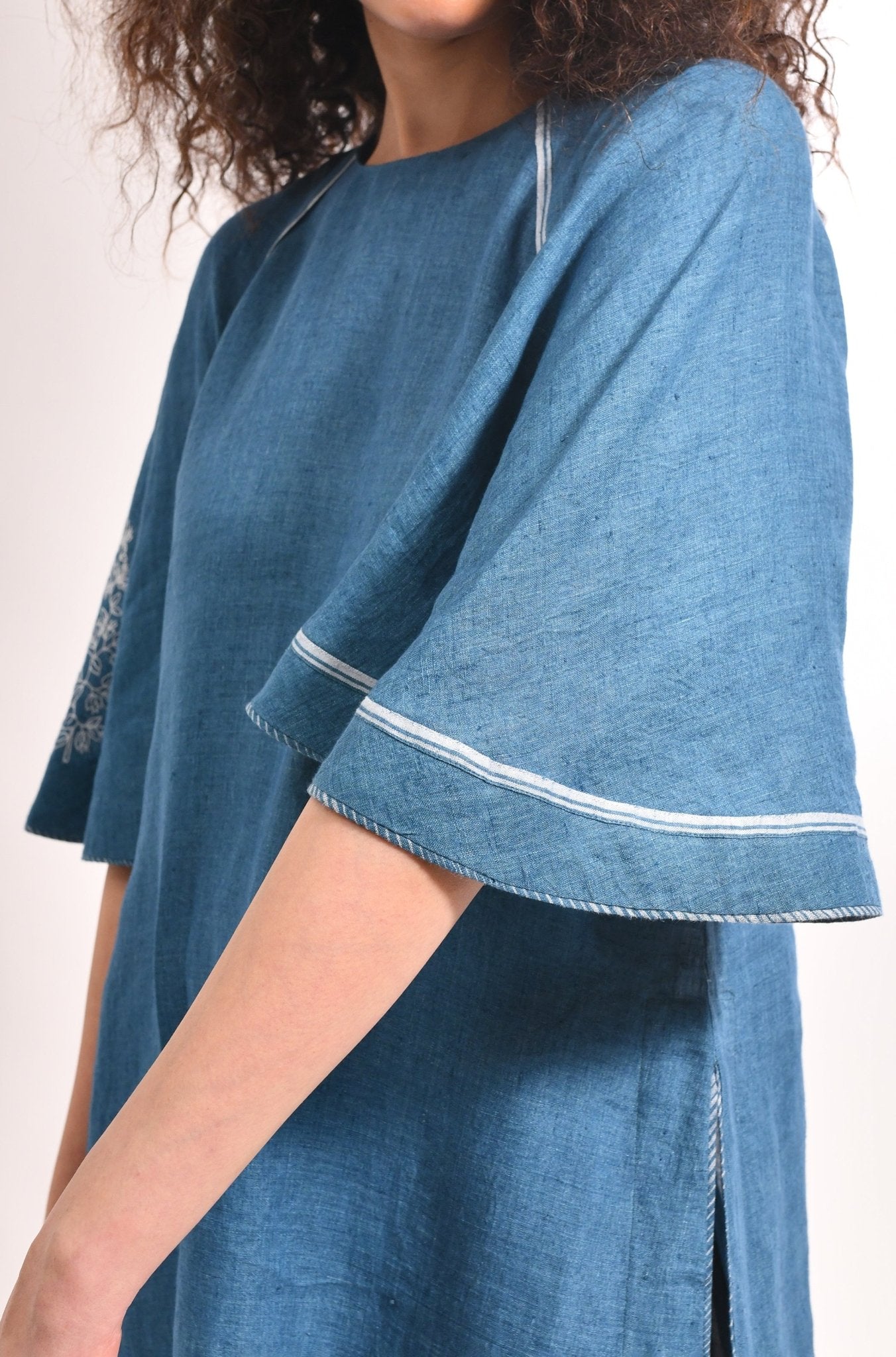 The Bell Set – French Blue - CiceroniKurta Set, Festive WearHiranya