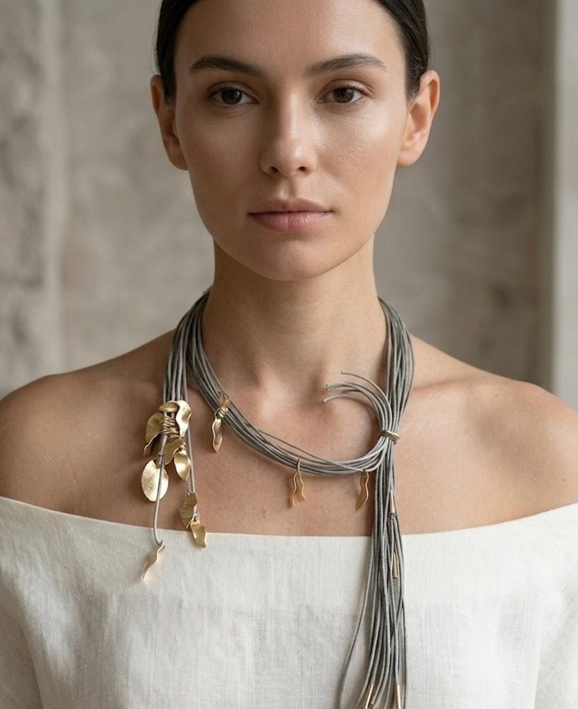 The Falling Leaf Necklace - CiceroniNecklaceZaza by Somya