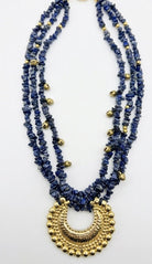 The Indigo Crescent Necklace - CiceroniNecklaceZaza by Somya