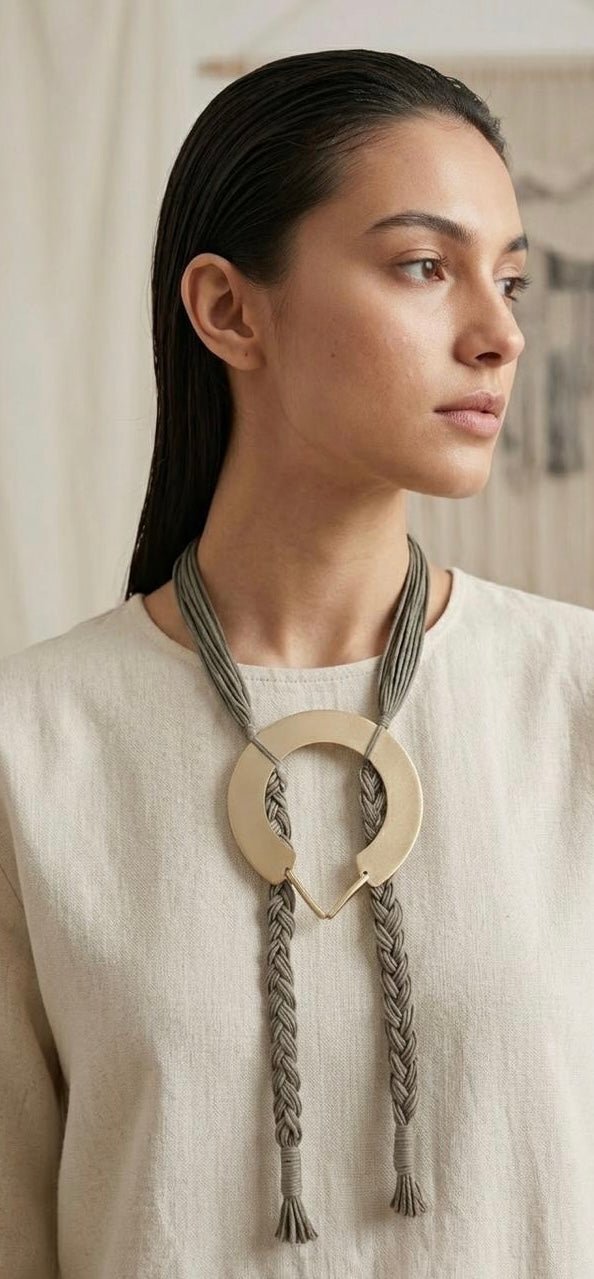 The Orbit Bolo Necklace - CiceroniNecklaceZaza by Somya