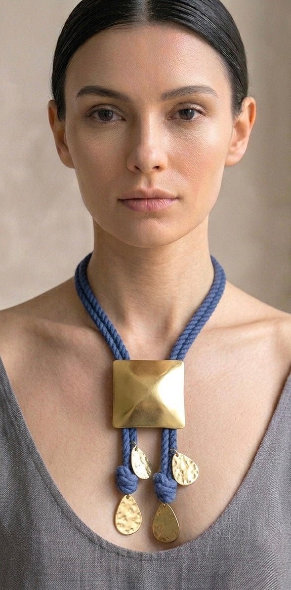 The Pyramid Bolo Necklace - CiceroniNecklaceZaza by Somya