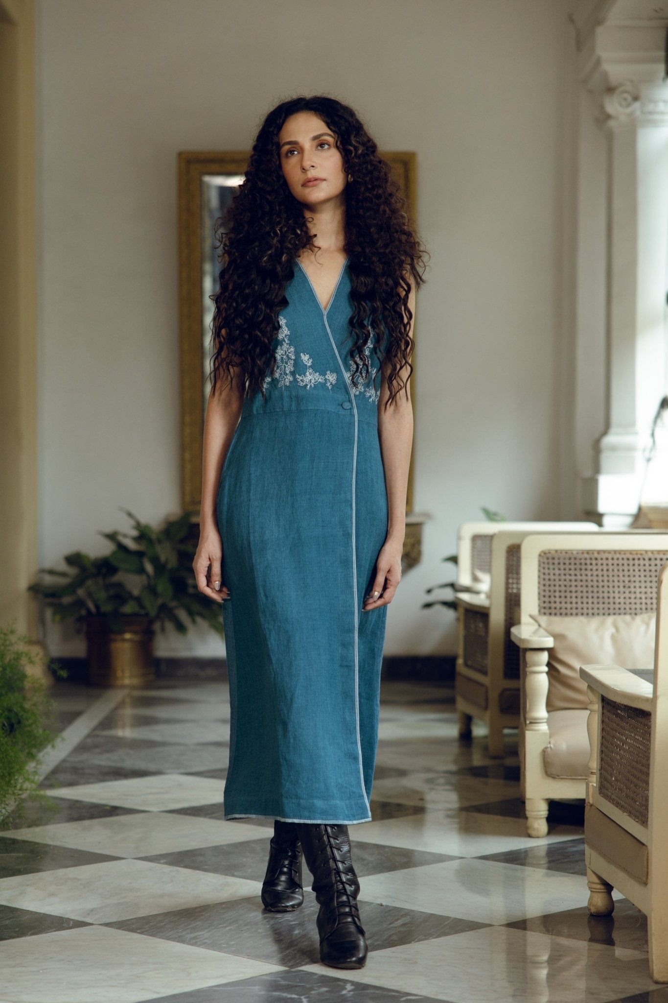 The Ruth Dress - French Blue - CiceroniDressesHiranya