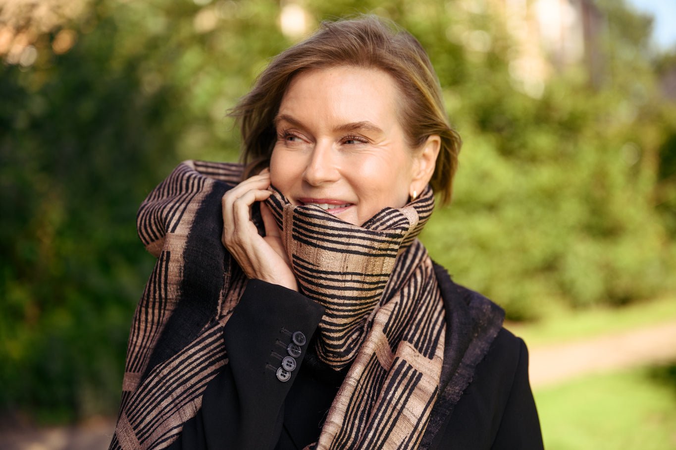 The Shale Peace Silk Scarf - CiceroniScarfAeshaane