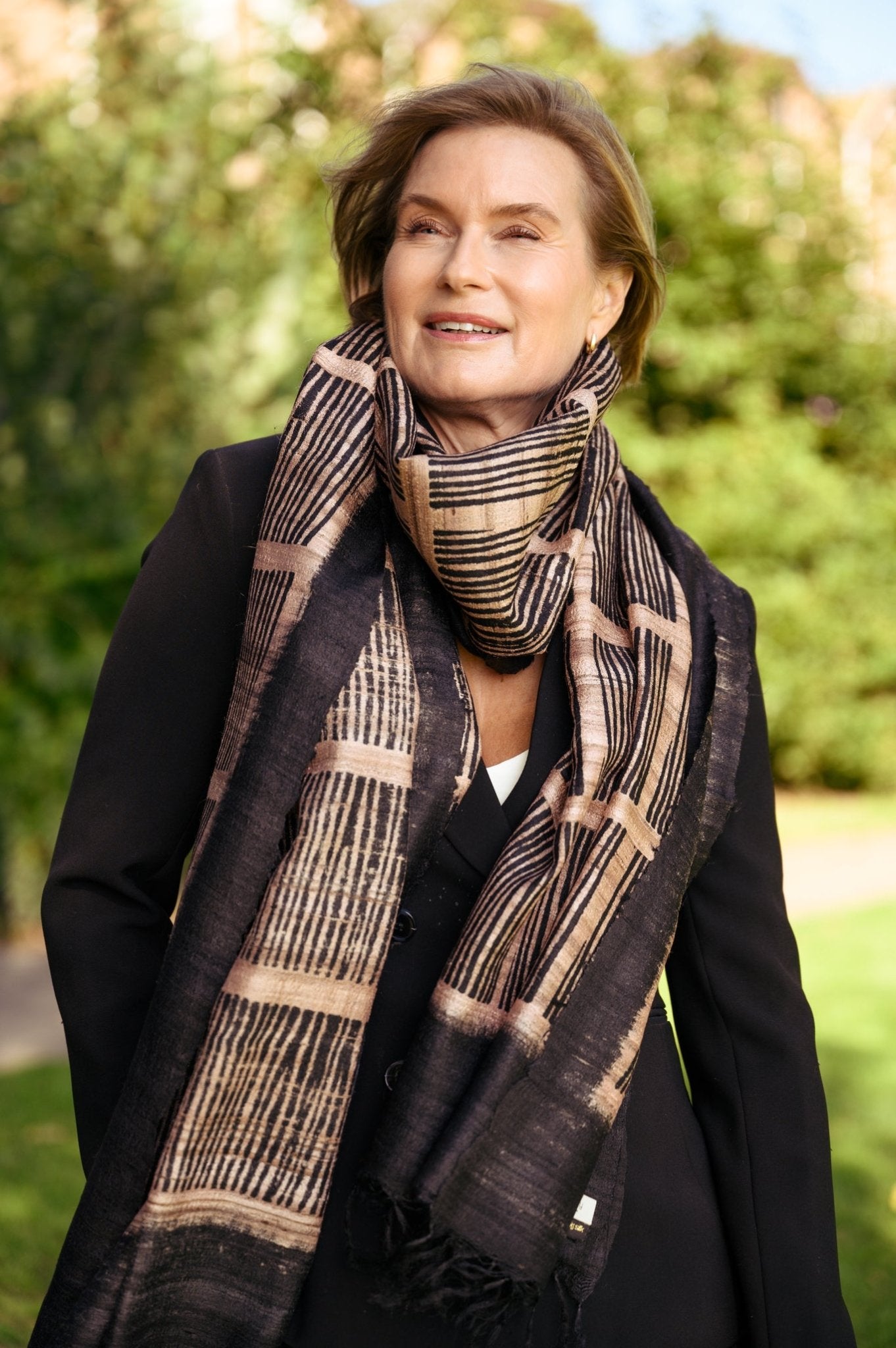 The Shale Peace Silk Scarf - CiceroniScarfAeshaane