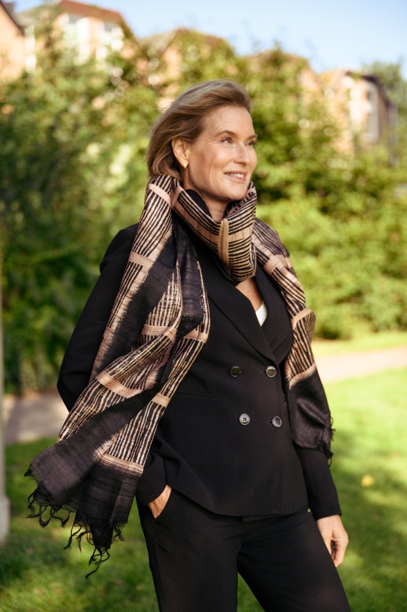 The Shale Peace Silk Scarf - CiceroniScarfAeshaane