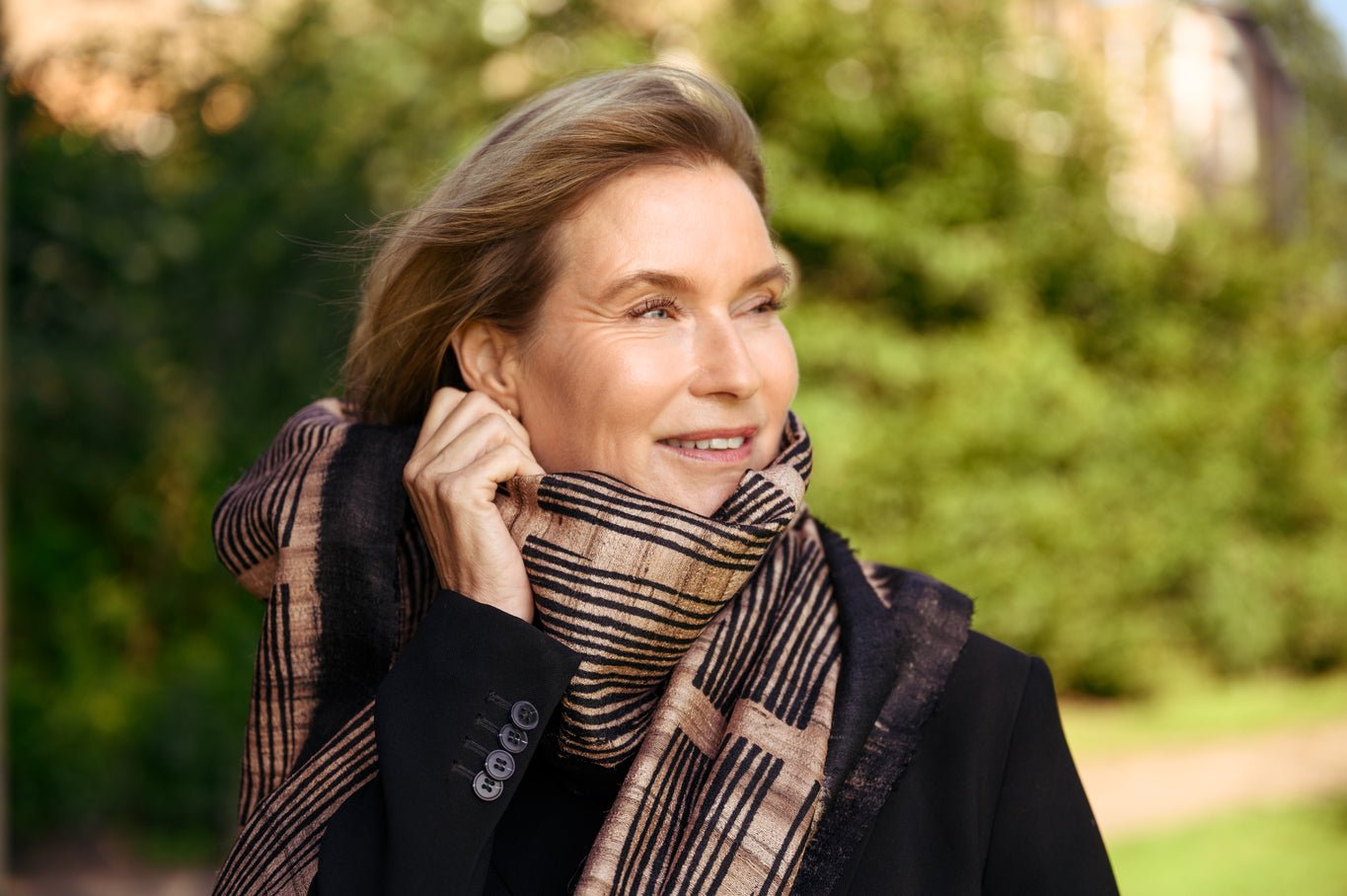 The Shale Peace Silk Scarf - CiceroniScarfAeshaane