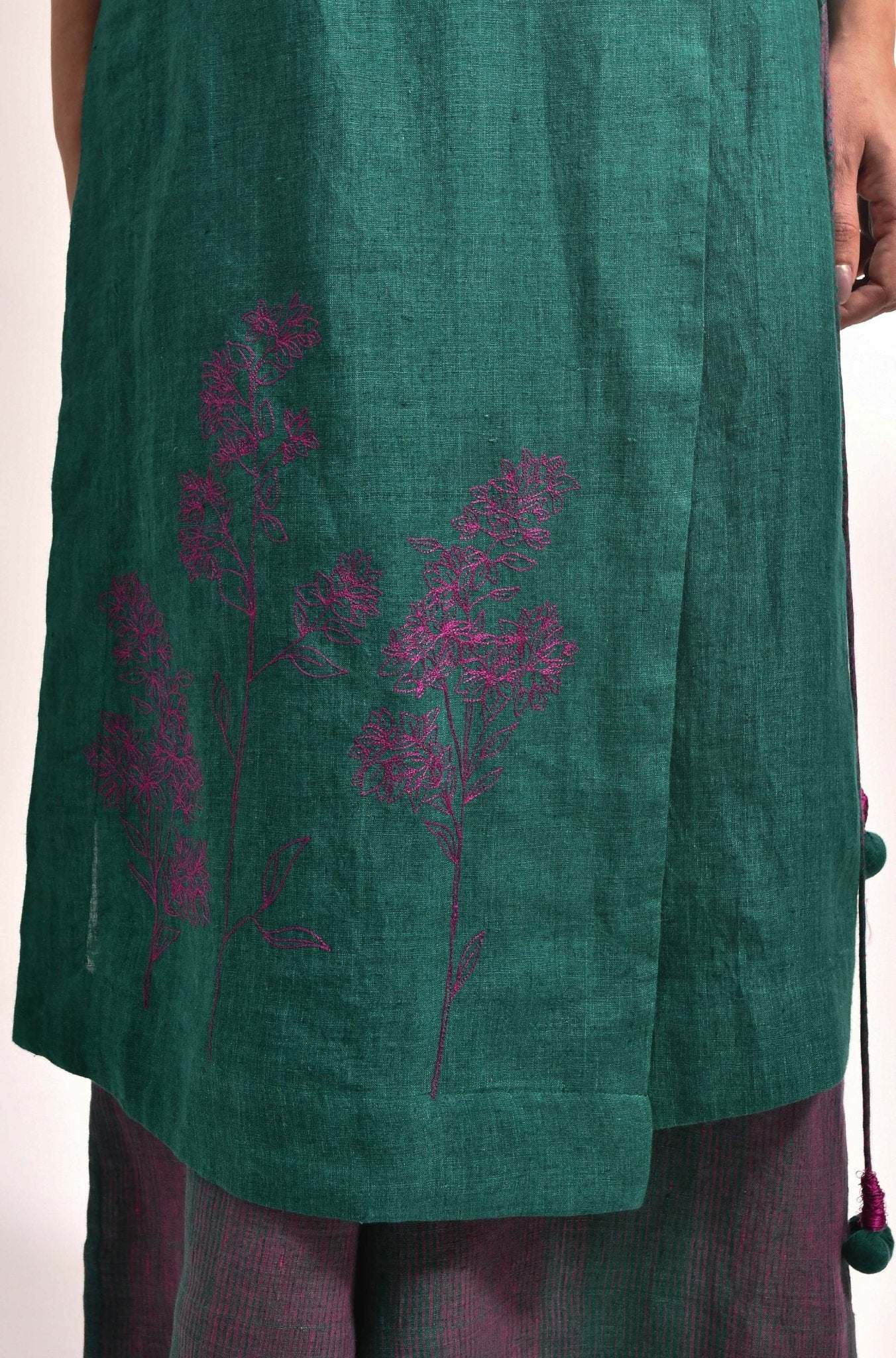 The Simone Set – Forest Green - CiceroniKurta Set, Festive WearHiranya