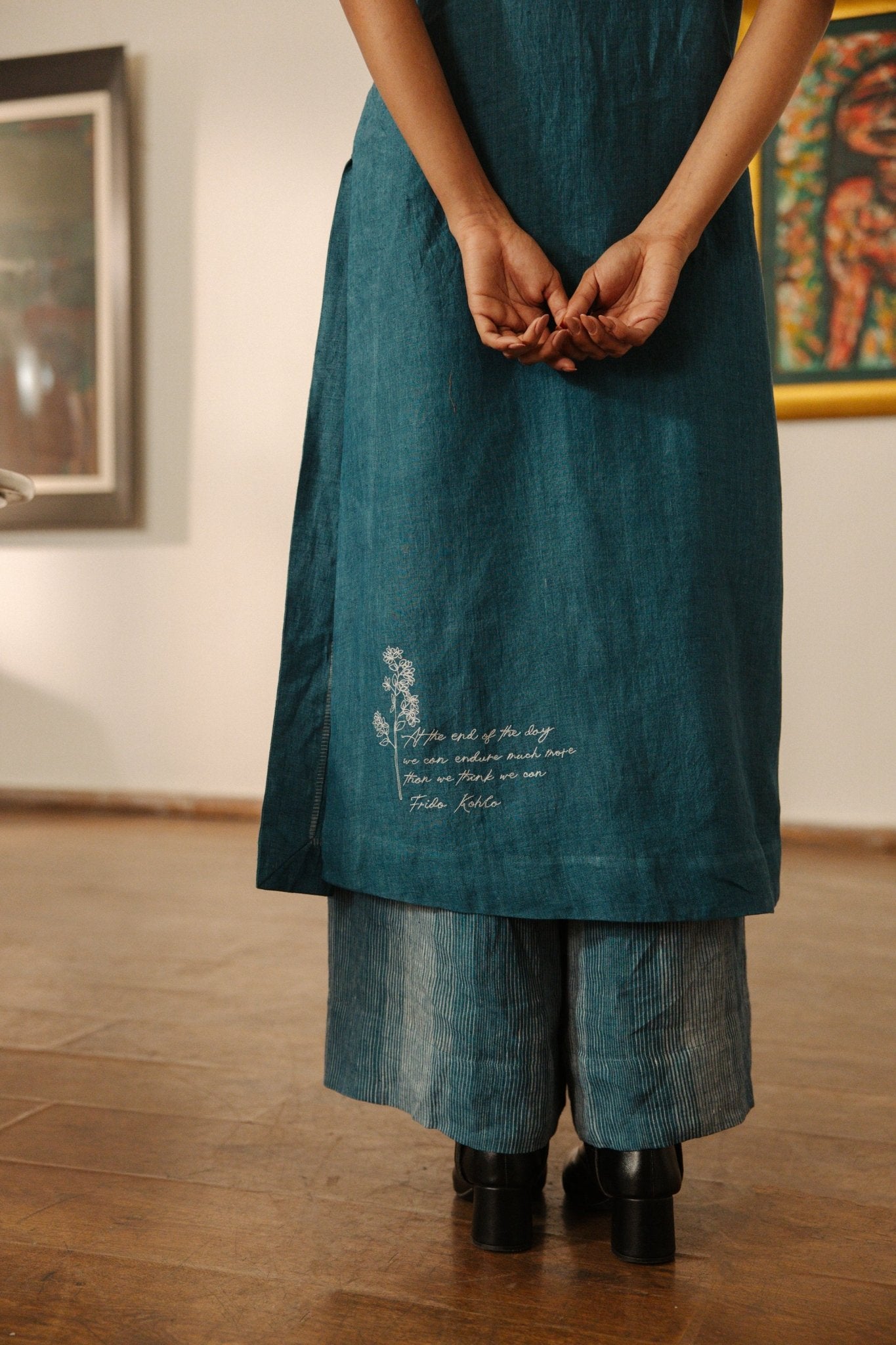 The Simone Set – French Blue - CiceroniKurta Set, Festive WearHiranya